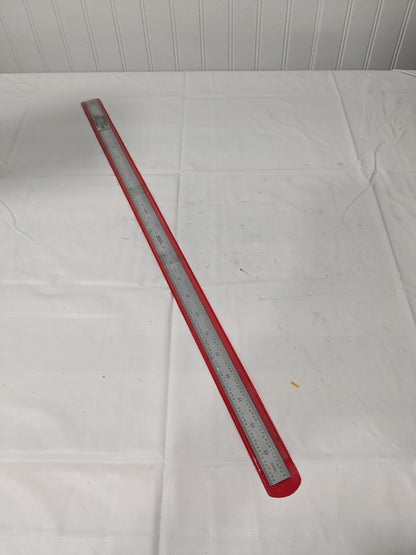 SPI Steel Rule: 24" OAL, 4R Graduation, Flexible, 3/4" OAW 13-876-8