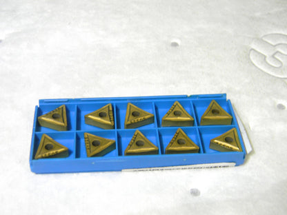 Valenite Carbide Turning Inserts TNMP3321W Grade-325 TiN Coated Qty 10 04307