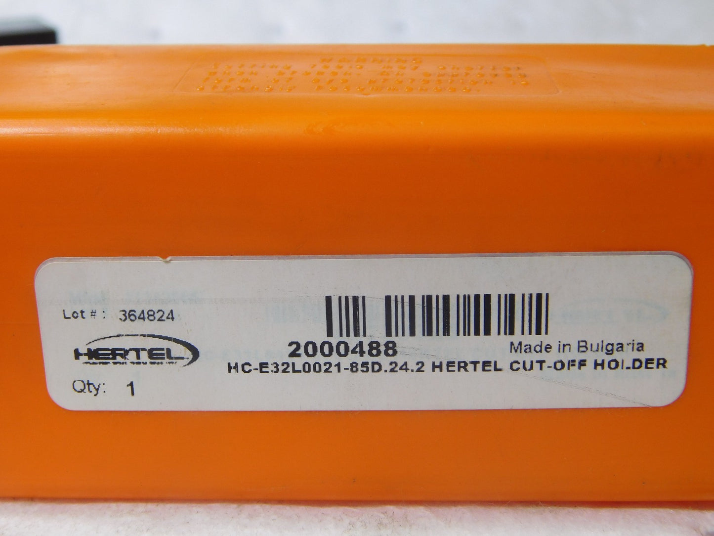 Hertel Indexible Cut-Off Toolholder 21MM Max DOC 1.26 x 32mm Shk 6 OAL 2000488