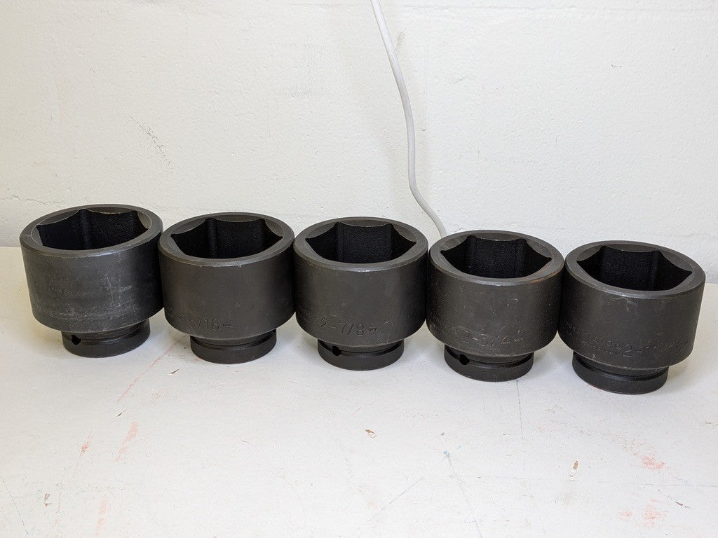 Proto 14 Piece Impact Socket Set 1" Drive 6 Point 2-1/16" to 3" Size Range