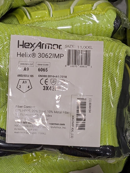 Abrasion Resistant & Cut & Puncture-Resistant Gloves Sz 2XL Qty 12 3062IMP-XXL