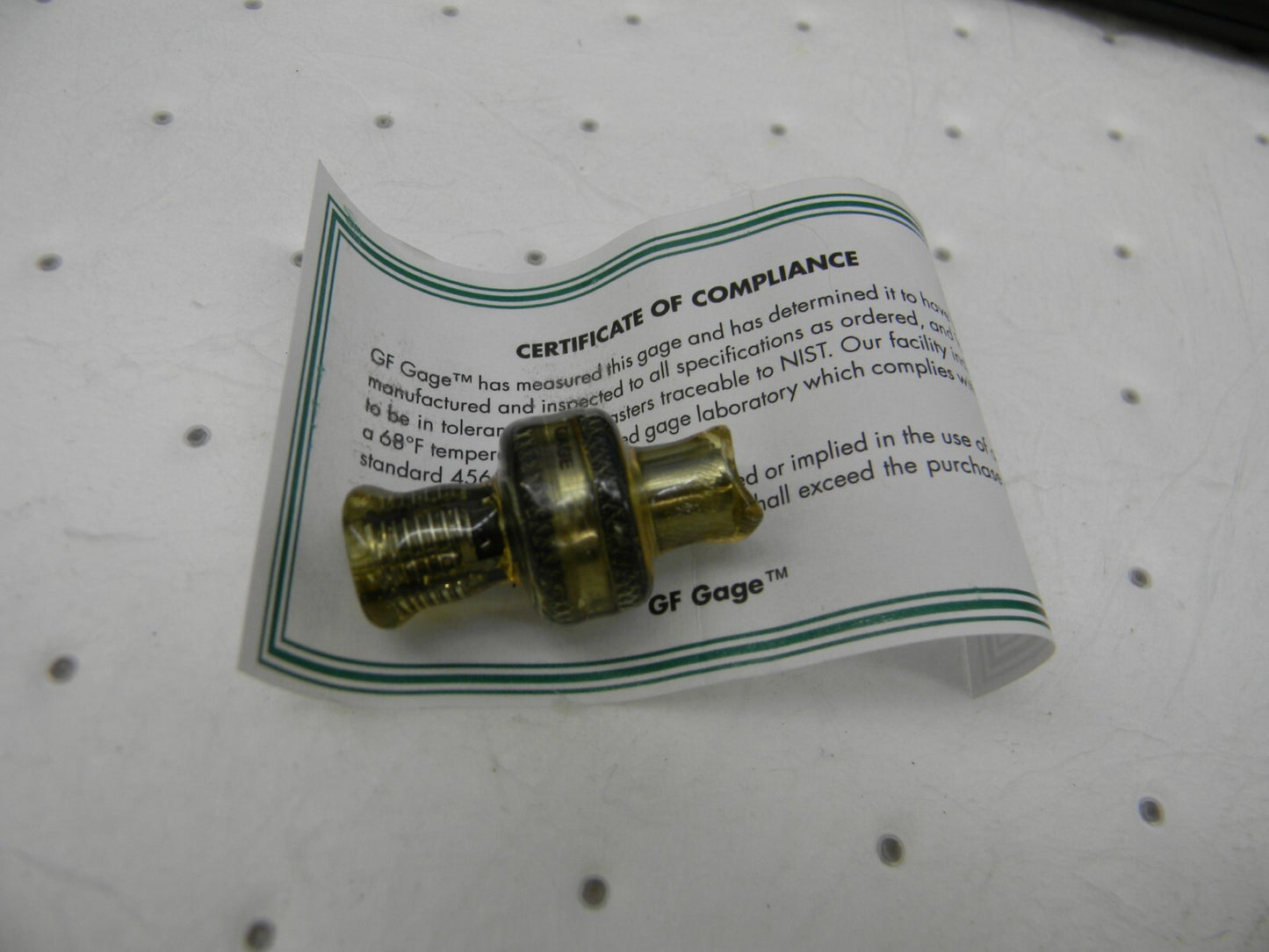 GF GAGE Tapped Hole Location Gage 5/16-24 UNF 1/4 Inch Thread HLOC031224K