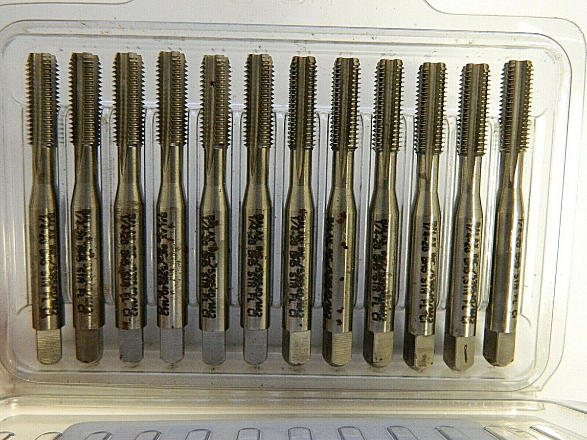Balax 1/4-28 BH5 STR FL CI Thredshaver Cutting Taps M42 Series BX600  QTY 12