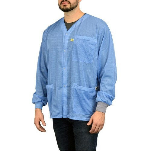 SCS Blue Dual Wire Jacket with Knit Cuffs, No Collar 2XL Qty 5 770105