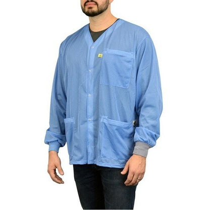 SCS Blue Dual Wire Jacket with Knit Cuffs, No Collar 2XL Qty 5 770105
