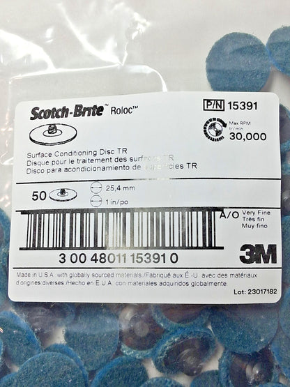 3M Silicon Carbide Quick-Change Discs Roloc TR 1" Dia QTY50 7000021279