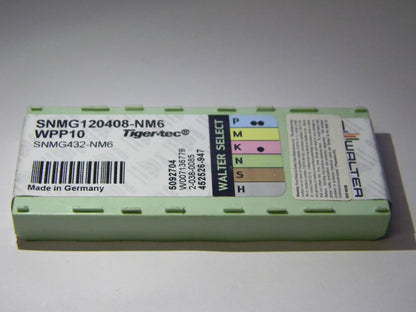 Walter Valenite Indexable Carbide Turning Inserts SNMG432-NM6 WPP10 5092704