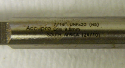 Accupro 7/16-20 UNF 3 Fl HSS  Tap QTY 2 87155537