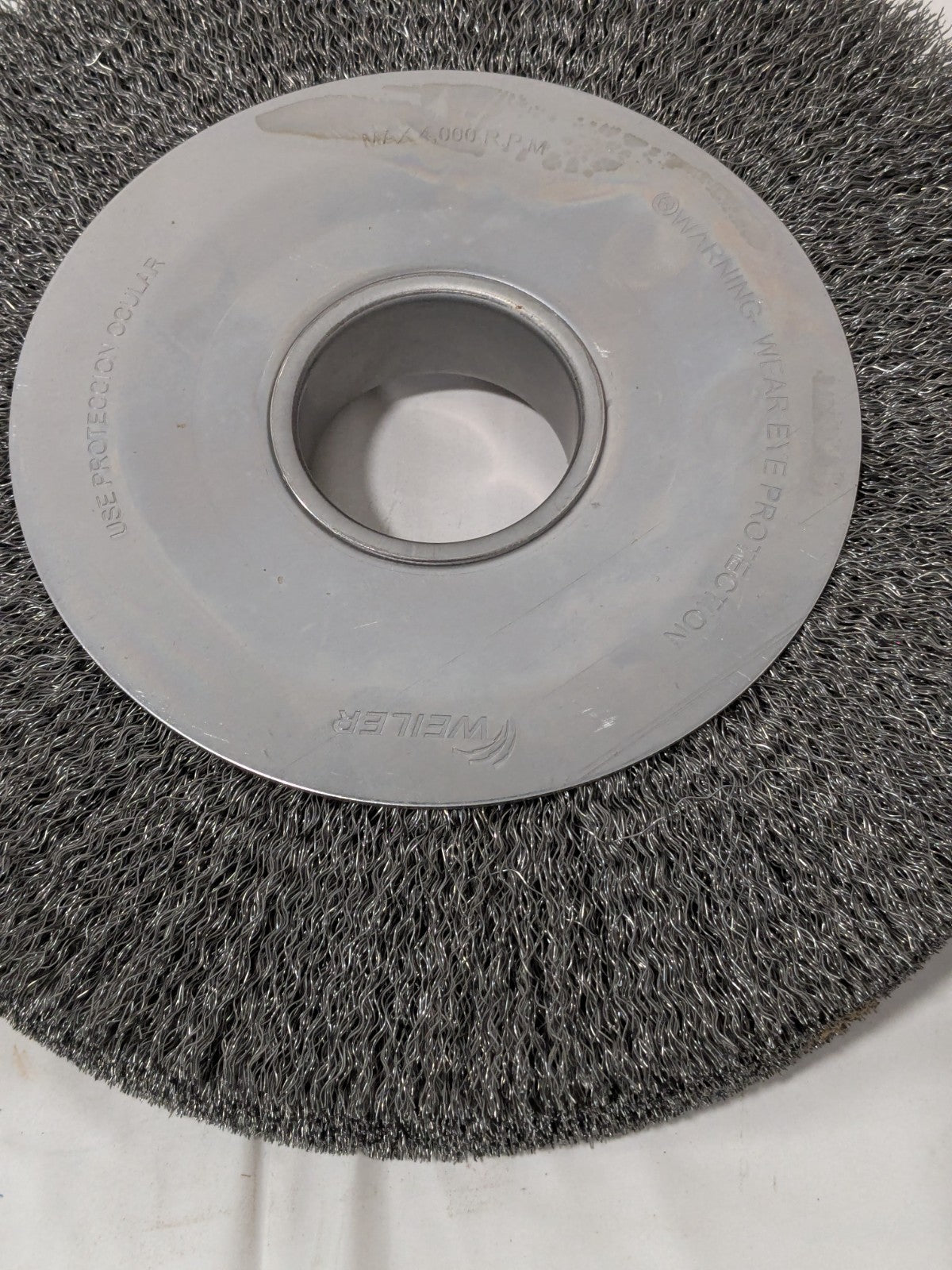 Weiler Wheel Brush: 10" Wheel Dia, 2" Face Width, 2" Hole 03210
