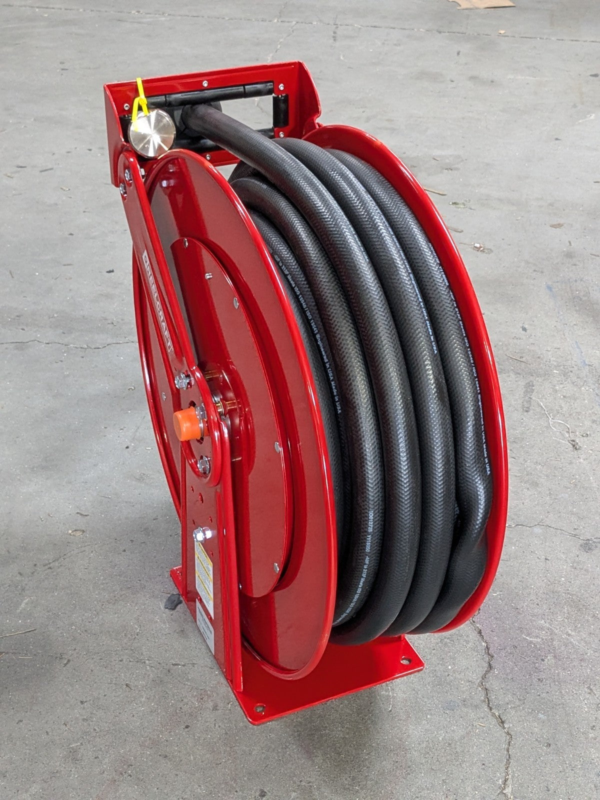 ReelCraft Heavy Duty Dual Pedestal Hose Reel 50 Ft. x 1 In. 1275 PSI Max.