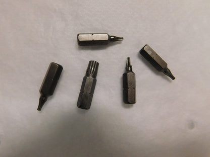 Apex Torx Screwdriver Bit 1/4" Drive x 1" OAL T7 QTY 20  440-TX-07X