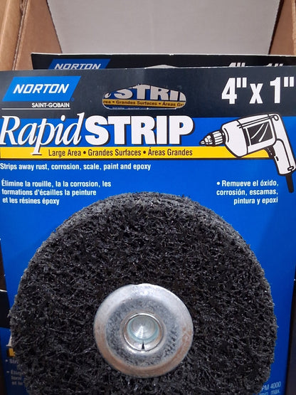 Norton Silicone Carbide Deburring Wheels QTY5 4" Dia 1" Width 1/4&quot