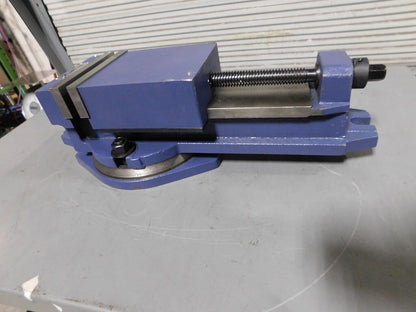 PALMGREN Machine Vise:Swivel 6"Jaw Width 6"Opening INCOMPLETE/DAMAGED 9626603