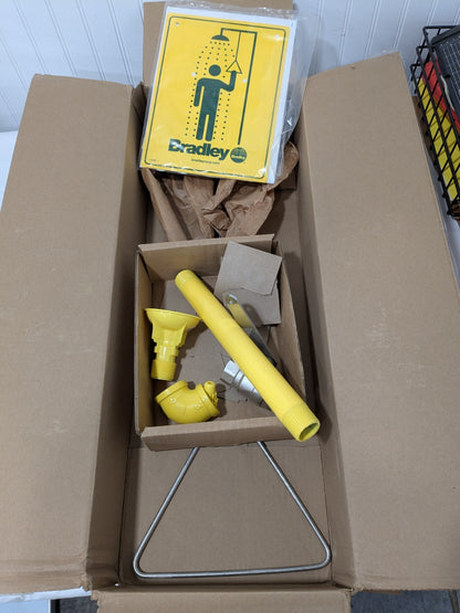 Bradley Horizontal Drench Shower w/Plastic Showerhead 1" NPT S19-120