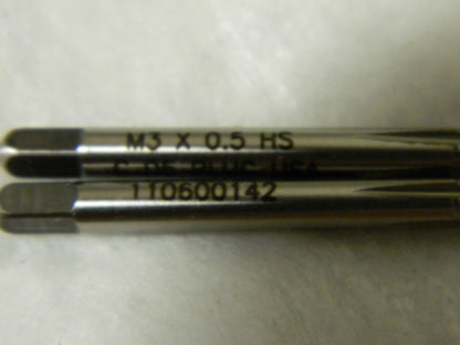 Widia Thread Forming Tap 4 Flute M3x0.50 Metric Coarse D5 HSS QTY 2  17082