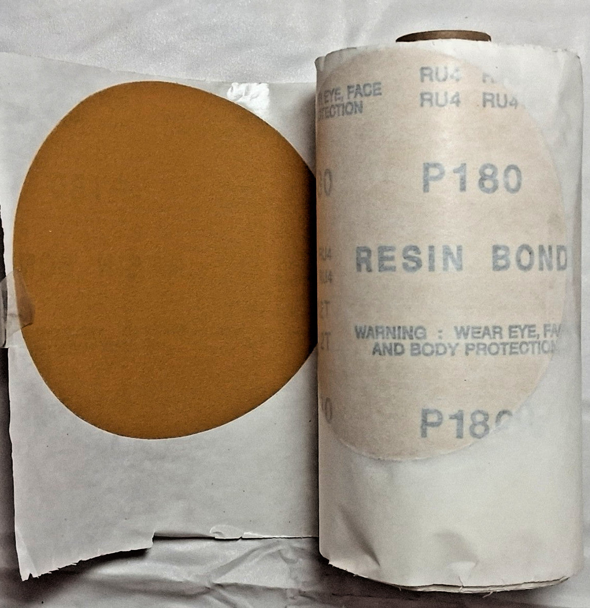 QTY1 Roll Aluminum Oxide PSA Discs Of 100 Grit 5" Dia 809775-58728
