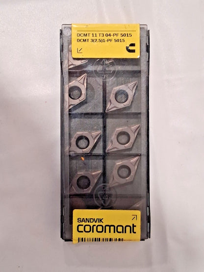 Sandvik Coromant Carbide Turning Inserts QTY10 DCMT32.51-PF 5015 5730959