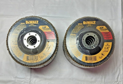 DEWALT Zirconia Alumina Flap Discs 4-1/2" Dia 7/8" HT27 13300 QTY10 DW8250