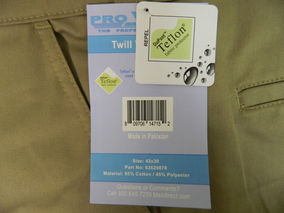 Pro-Safe Twill Work Pant  Size 42x30   QTY 2 62629878