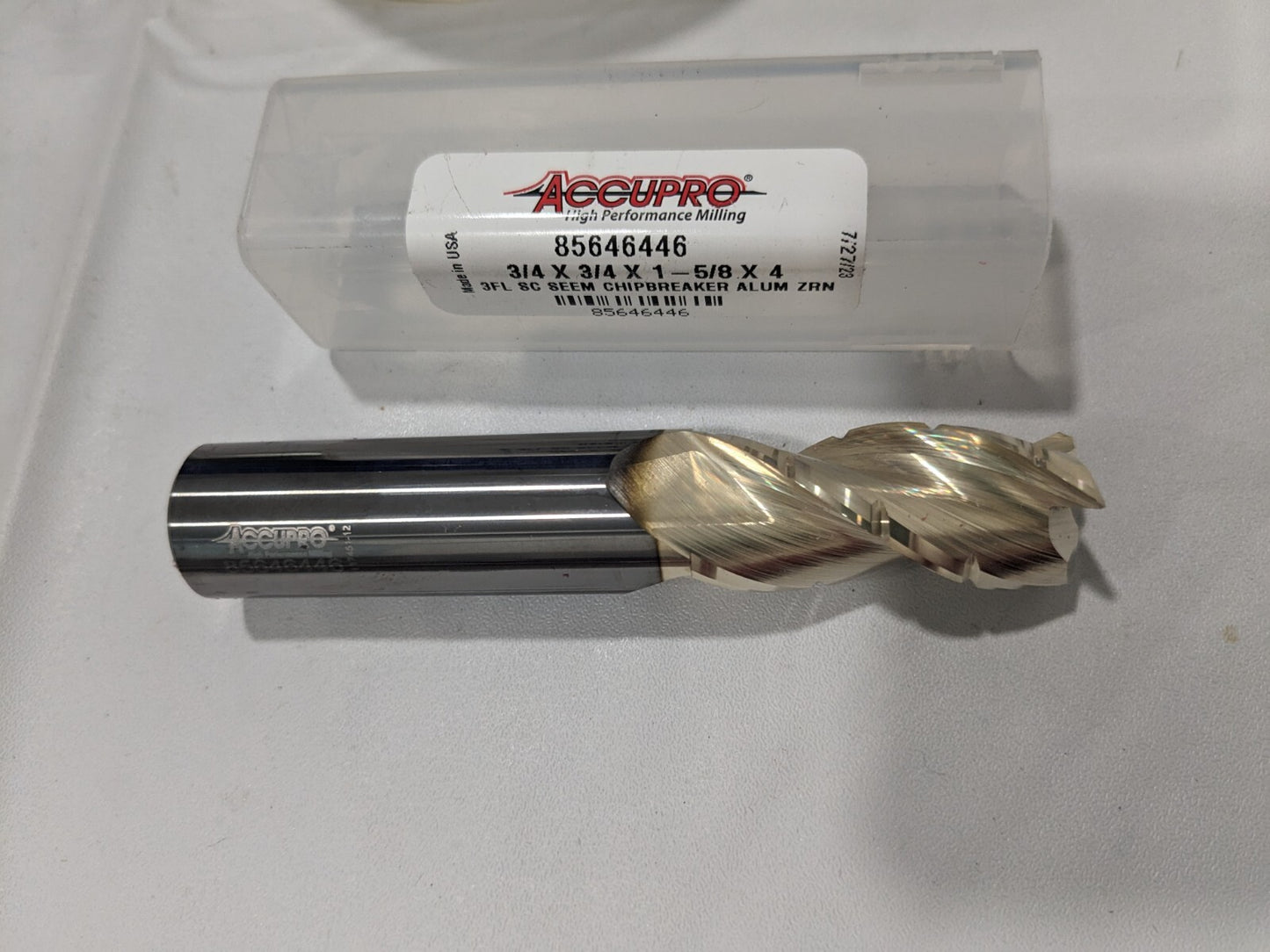 ACCUPRO Roughing & Finishing End Mill: 3/4" Dia 3fl carbide 95171870