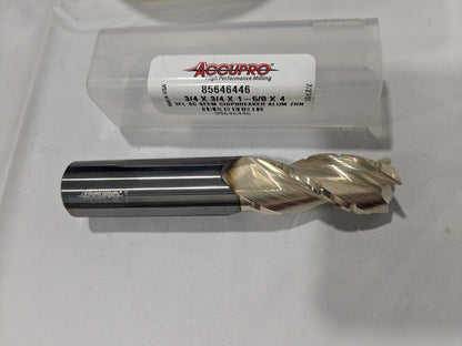 ACCUPRO Roughing & Finishing End Mill: 3/4" Dia 3fl carbide 95171870