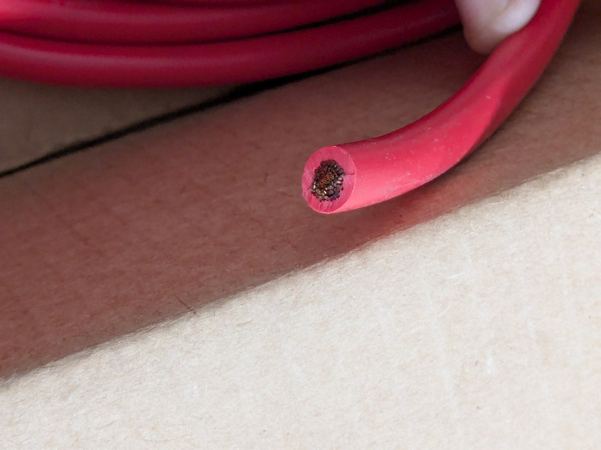 EastPenn 4 Gauge Top Post Cable Red, 25" Long -21847-R