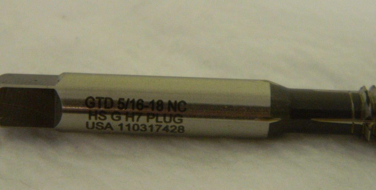 Widia GTD Plug Forming Tap 5/16-18 NC H7 4-Flute #17034