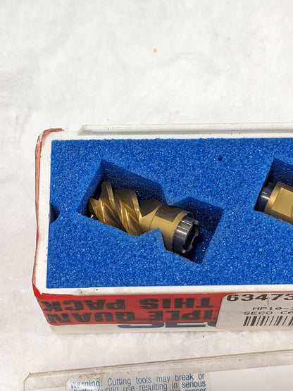 SECO Square-Shoulder Milling Tip Insert: MP10-10012R08Z4-E02 F40M Qty 2 02679766