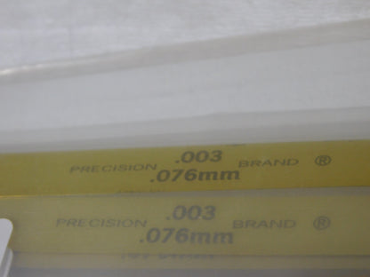 Precision Brand 0.003 Brass Thickness Gage 1/2 x 12 Blades (Pack of 12) 76210