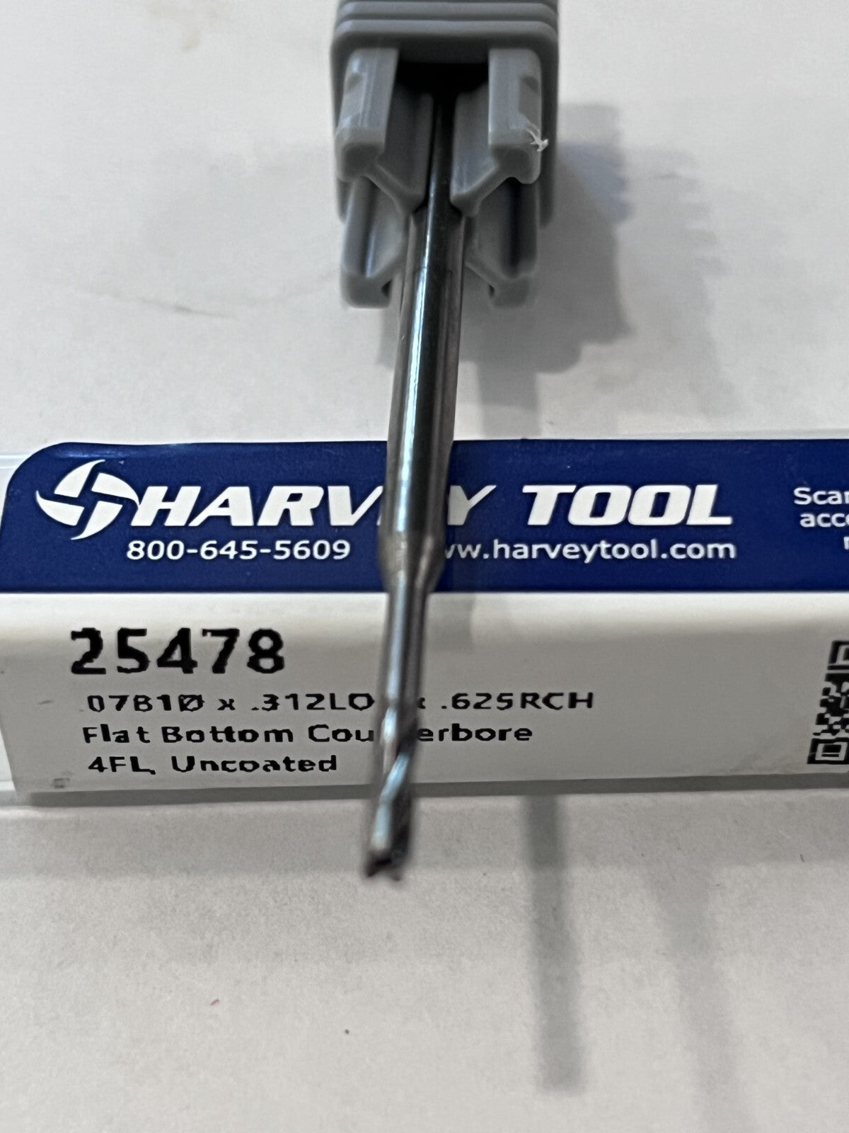Harvey Tool  0.0781" Cut Diam, 5/16" Flute Length, Carbide Counterbore