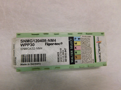 Walter Carbide Turning Insert SNMG432NM4 WPP30 Qty 6 5092423