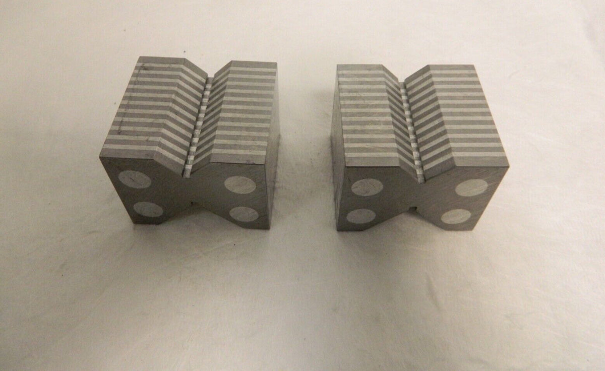 Pro 1-5/16" Max Capacity 90° Angle Hardened Steel V-Block Set of 2 285-2100