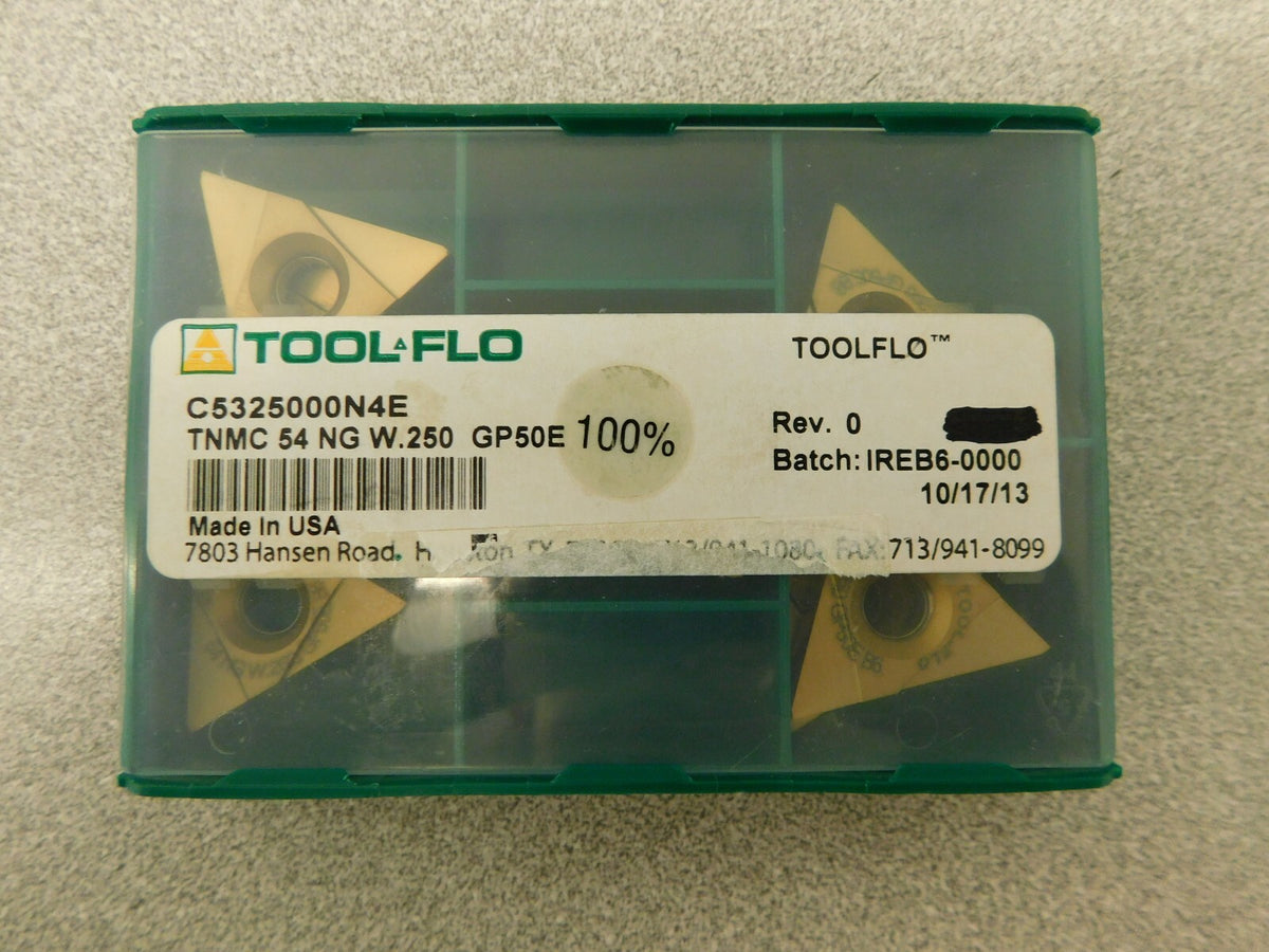 Tool Flo Carbide Turning Inserts 8Pk C532500N4E