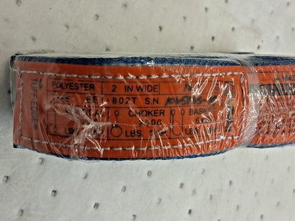 Lift-All Flat Eye & Eye Type 3 Web Sling 16ft Long 2" Wide 3200lb Cap EE1802TFX1
