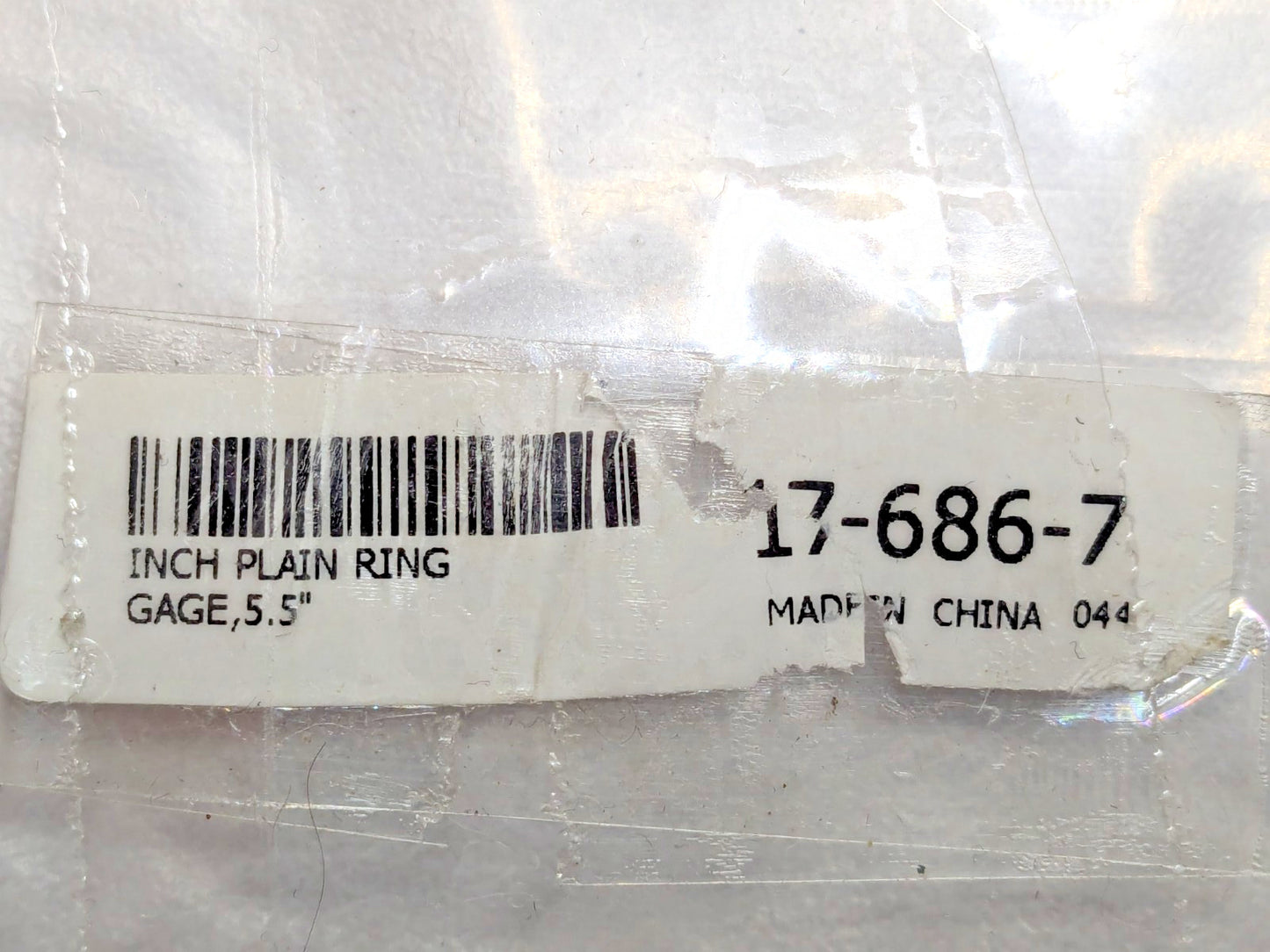 SPI Setting Ring Gage 5-1/2"ID X 7.87"OD X 0.78"Thick 17-686-7