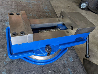 Unbranded Machine Vise: 6" Jaw Width Horizontal Swivel Base