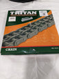 TRITAN Roller Chain: 1/2" Pitch, 40SS Trade, 10' Long, 1 Strand 40-1SS
