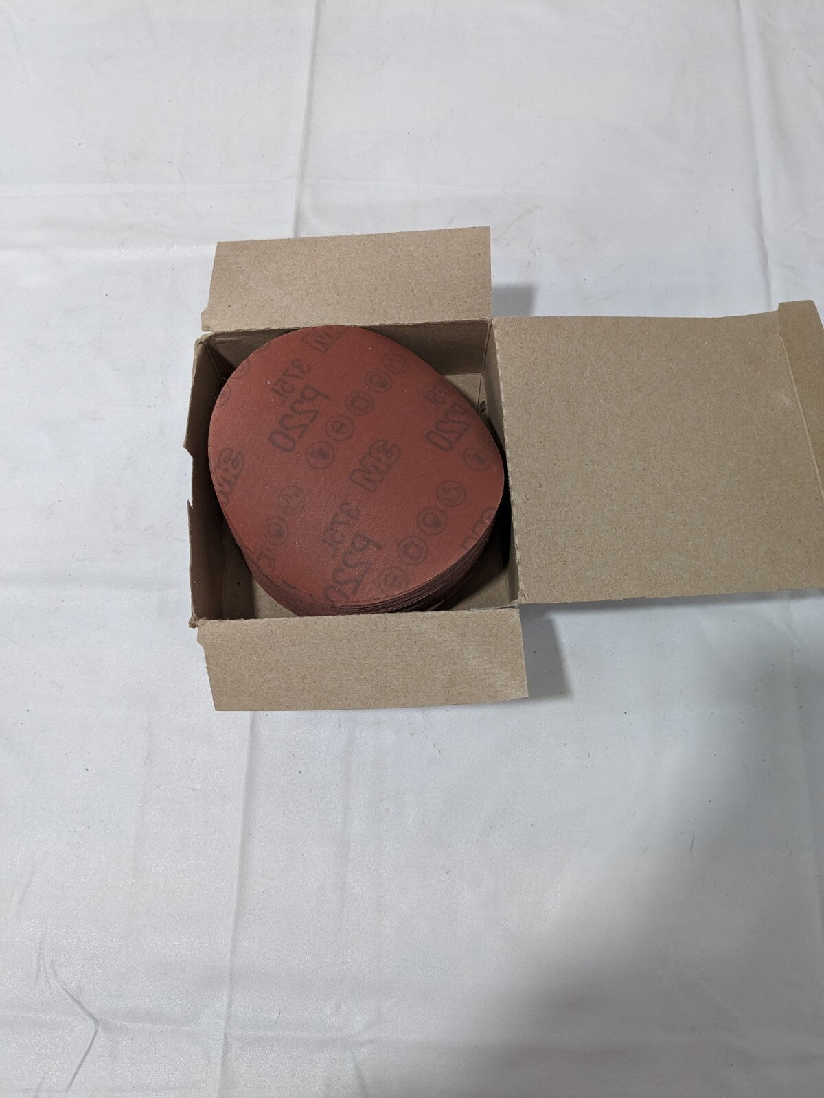 3M Hookit Film Abrasive Disc 375L, 5", P220 - MAX RPM 12,000 Qty 50 55681