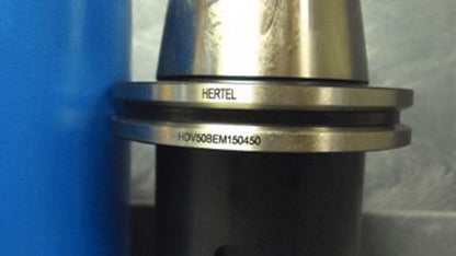 Hertel End Mill Holder 50 V-Flange Mount 1-1/2" Bore #HDV50BEM150450