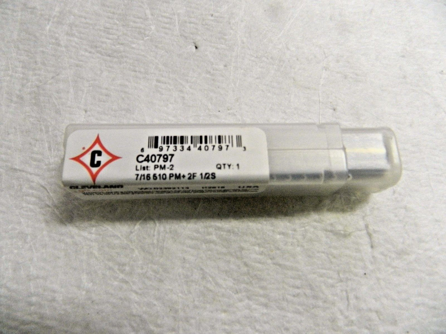 Cleveland Hand Tap 7/16" Dia. x 25.40mm LOC Bright 2FL HSS-E Qty 2  C40797