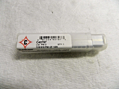 Cleveland Hand Tap 7/16" Dia. x 25.40mm LOC Bright 2FL HSS-E Qty 2  C40797