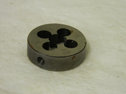Cle-Line 3/8-18 NPT x 2" OD Round Non-Adjustable Pipe Die  C65496