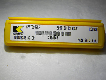 Kennametal Turning Inserts SPMT3252LF Grade KC9320 QTY 5  3094140