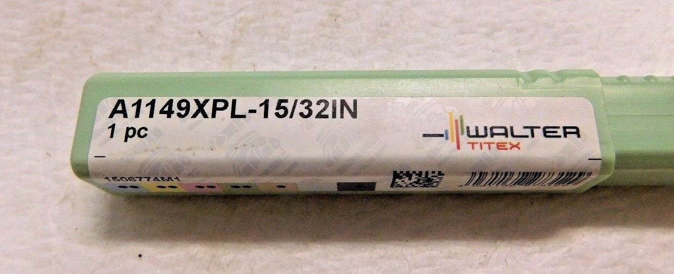 Walter Titex Cobalt Screw Machine Drill Bit 15/32" 130º 2FL   A1149XPL