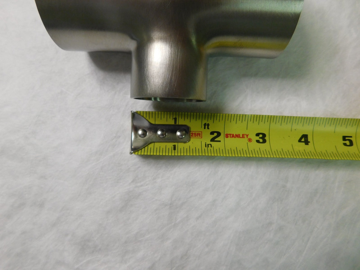 Pro  2.0x1.5 WELD T316L Butt Weld Reducing Tee E7RWWW6L2.0x1.5