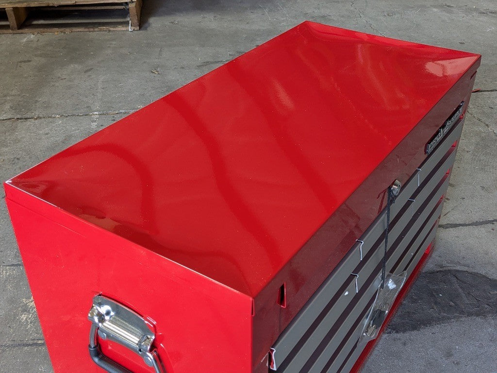 Pro Source Steel Red Top Chest Tool Box 9 Drawer 26 x 12 x 16 Scratch N Dent