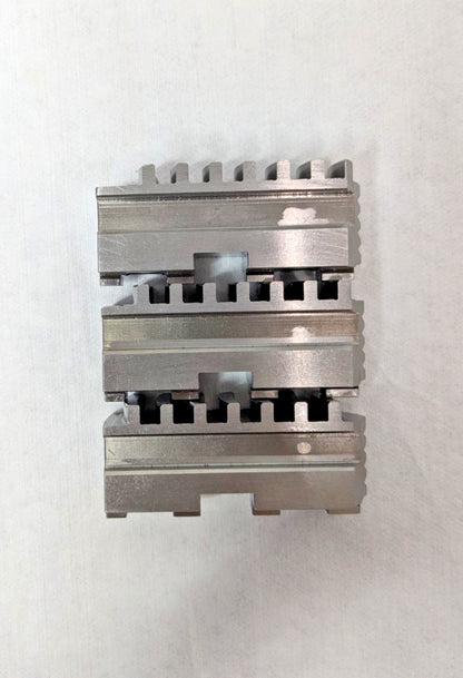 Bison 3 Piece Hard Lathe Steel Chuck Jaw Set Master 0.7874'' OAW 7-885