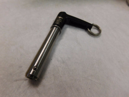 Jergens L Handle Push Button SS Kwik-Loc Pin 12mm x 50mm #851454