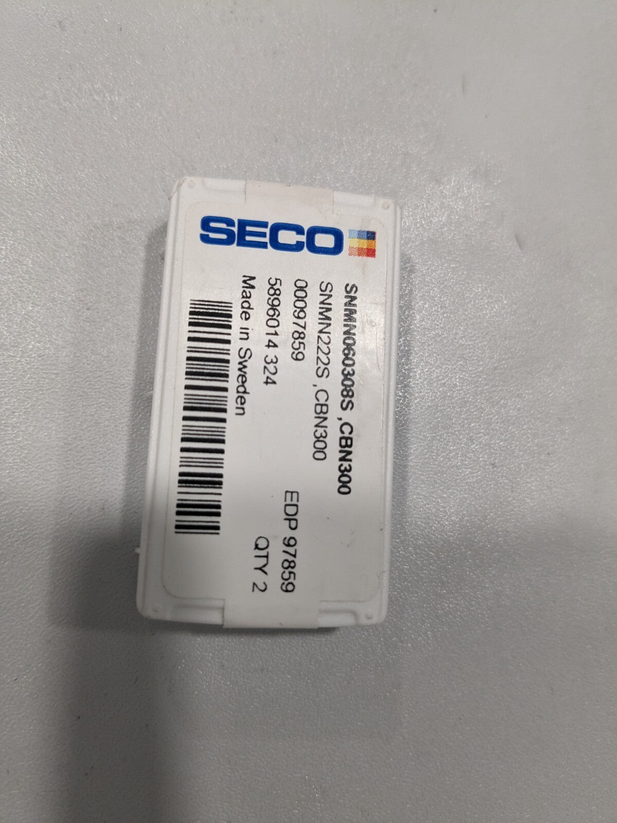 SECO Turning Insert 2pk: SNMN 222S CBN300, PCBN 00097859
