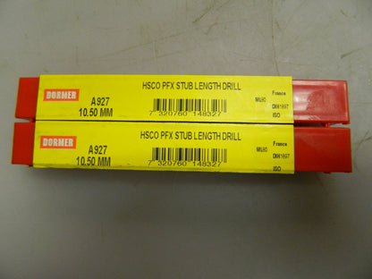 Dormer 10.5mm 130° Point Cobalt Jobber Drill 0047507
